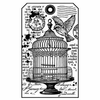 Rubber stamp Little Cage p/st