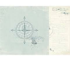 Scrappapier Legends of the Sea Kompas 30.5x30.5cm p/vel