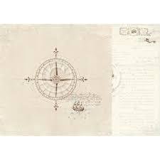Scrappapier Legends of the Sea kompas 30.5x30.5cm p/vel