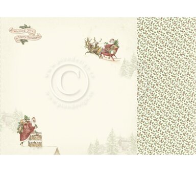 Scrappapier Let&#039;s Be Jolly Santa Claus Is Coming 30.5x30.5cm p/vel
