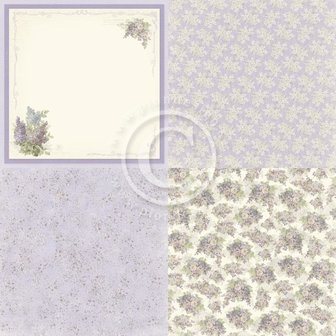 Scrappapier new Beginnings 4-vaks dreams of lilacs  30.5x30.5cm p/vel