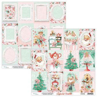 Scrappapier sweetest christmas labels 30.5x30.5cm p/vel