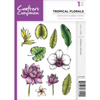 Stamp Tropical Florals A6 p/st rubber unmounted