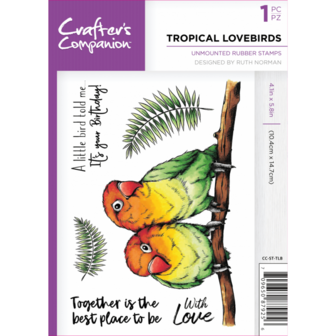 Stamp Tropical Lovebirds A6 p/st rubber unmounted