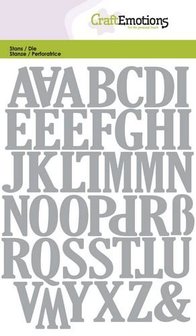 Stans alfabet hoofdletters 10.5x14.8cm p/st