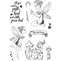 Clear stamp neverland tinkelbell A6