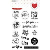 Clear stamp nr.509 Filled With love A6 p/st