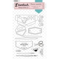 Clear stamp &amp; stans nr.54 Planner Essentials p/st  Jeans 