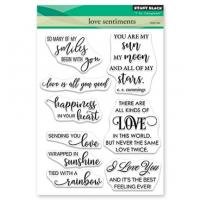 Clear Stamp love sentiments A5