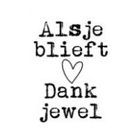 Stamp alsjeblieft dankjewel 25x15mm rubber unmounted