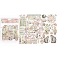 Die cuts Orchids and cats p/55st