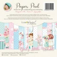 Paper pad 15x15cm Girls little world p/24vel