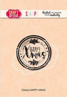 Clear stamp Happy Xmas