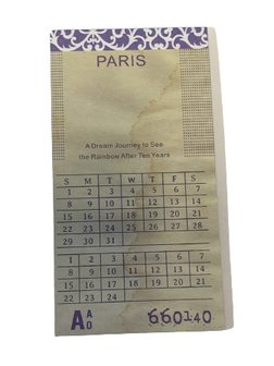Tickets Paris 6x11cm p/10st