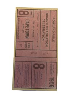 Tickets Capetown 6x11cm p/10st