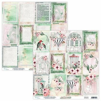 Scrappapier Secret Place Labels 30.5x30.5cm p/vel