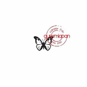 Stamp vlinder recht 2 34x25mm p/st rubber unmounted