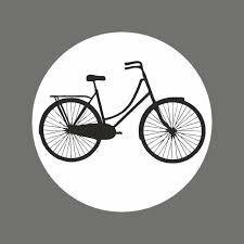 Stickers fiets p/20st 40mm wit/zwart