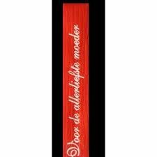 Lint rood/wit allerliefste moeder 20mm p/10mtr Papierlint