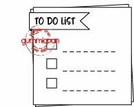 Stamp to do list 52x51mm p/st rubber unmounted
