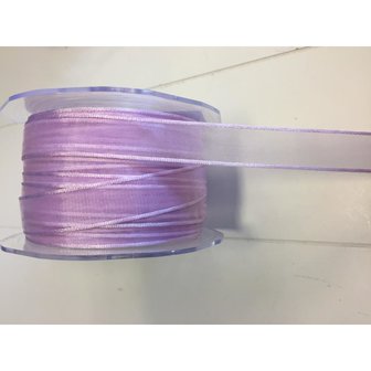 Lint Lavendel 16mm p/mtr Nastro organza met randje