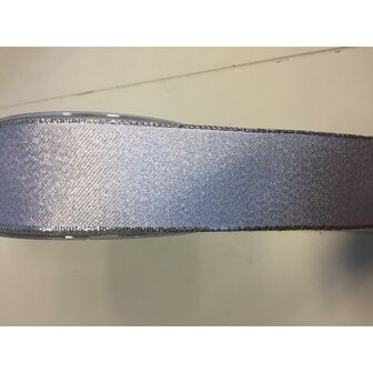 Lint zilver shining cage glitter 40mm p/mtr