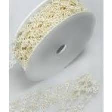 Lint lusjes opengewerkt 30mm p/m creme