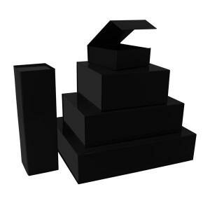 Magneetdoos kraft papier 42x33x10cm p/st zwart