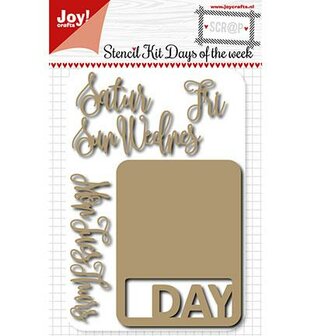 Mask Kit Days of the week 8 Stencils p/st