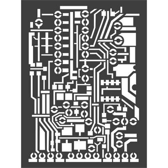 Stencil Thick 15x20cm Circuit Board p/st
