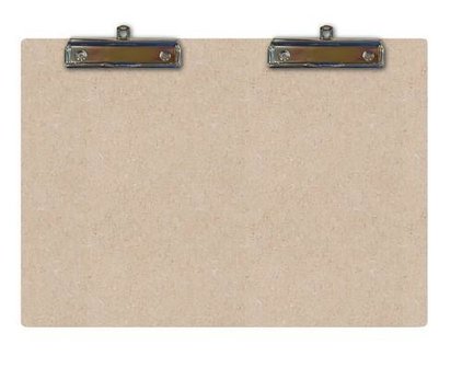MDF Clipboard Double 2 hang clips a5 p/st