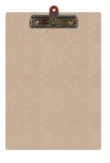 MDF Clipboard with pen clip A4 p/st