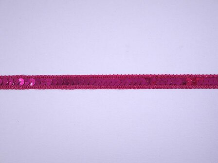 Paillettenband fuchsia 10mm p/mtr 