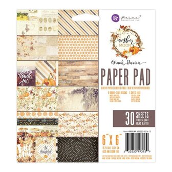 Paper pad Amber Moon 15x15cm p/30vel