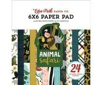 Paper pad 15x15cm Animal Safari p/24vel