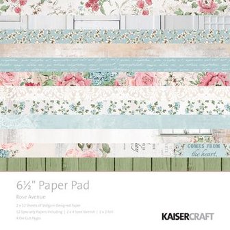 Paper pad Avenue 15x15cm p/set roze