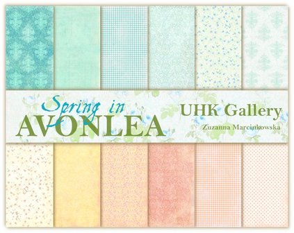 Paper pad Avonlea in spring 30.5x30.5cm p/6vel