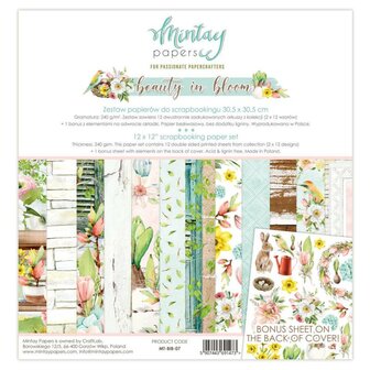 Paper pad Beauty in Bloom 30.5x30.5cm p/12vel