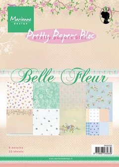 Paper pad 15x20cm Belle Fleur p/set