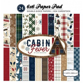 Paper pad 15x15cm Cabin Fever p/24vel
