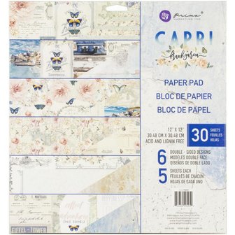 Paper pad 30.5x30.5cm Capri p/30st