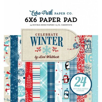 Paper pad 15x15cm Celebrate WInter p/24vel