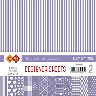 Paper pad Classic Edition 15x15cm p/set violet
