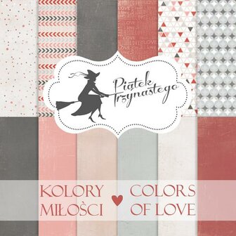 Paper pad 30.5x30.5cm Colors of love p/6vel