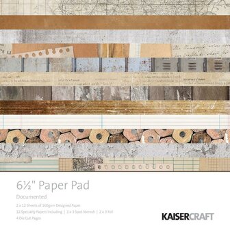 Paper pad Documented 16.5x16.5cm p/set
