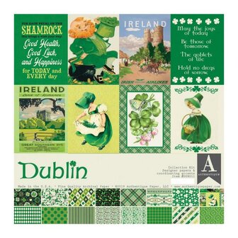 Paper pad DUBLIN collection kit 30.5x30.5cm p/16vel