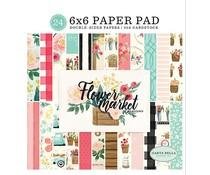 Paper pad 15x15cm Flower Market p/24vel