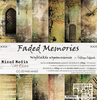 Paper pad 30.5x30.5cm Faded Memories p/6vel