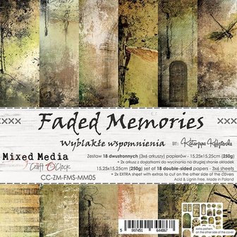 Paper pad 15.25x15.25cm Faded Memories p/18vel