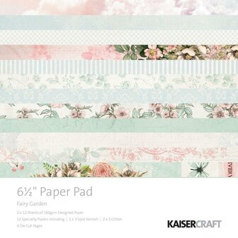 Paper pad Fairy garden 16.5x16.5cm p/set